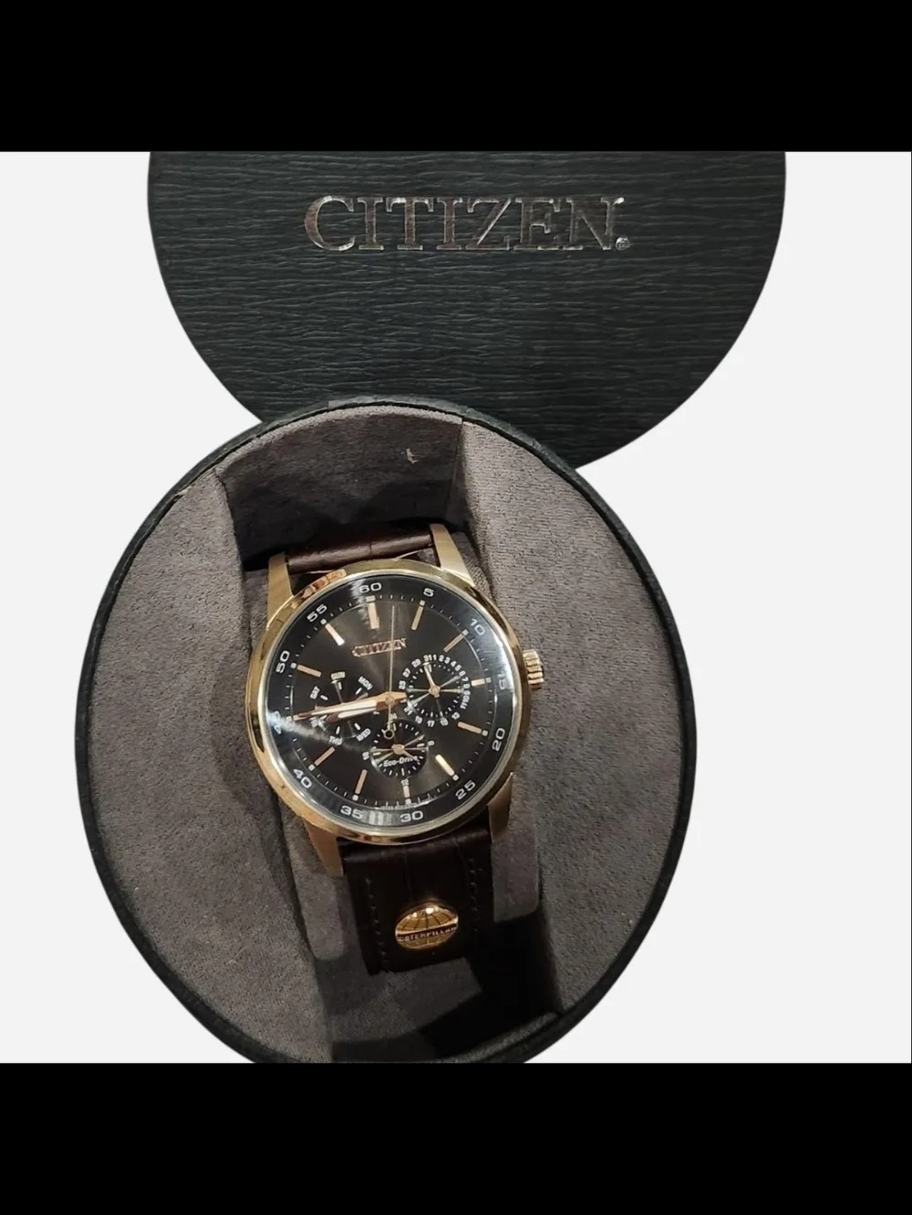 Citizen Eco-Drive Corso Men’s Watch - Gold & Leather - Model BU2013-08E